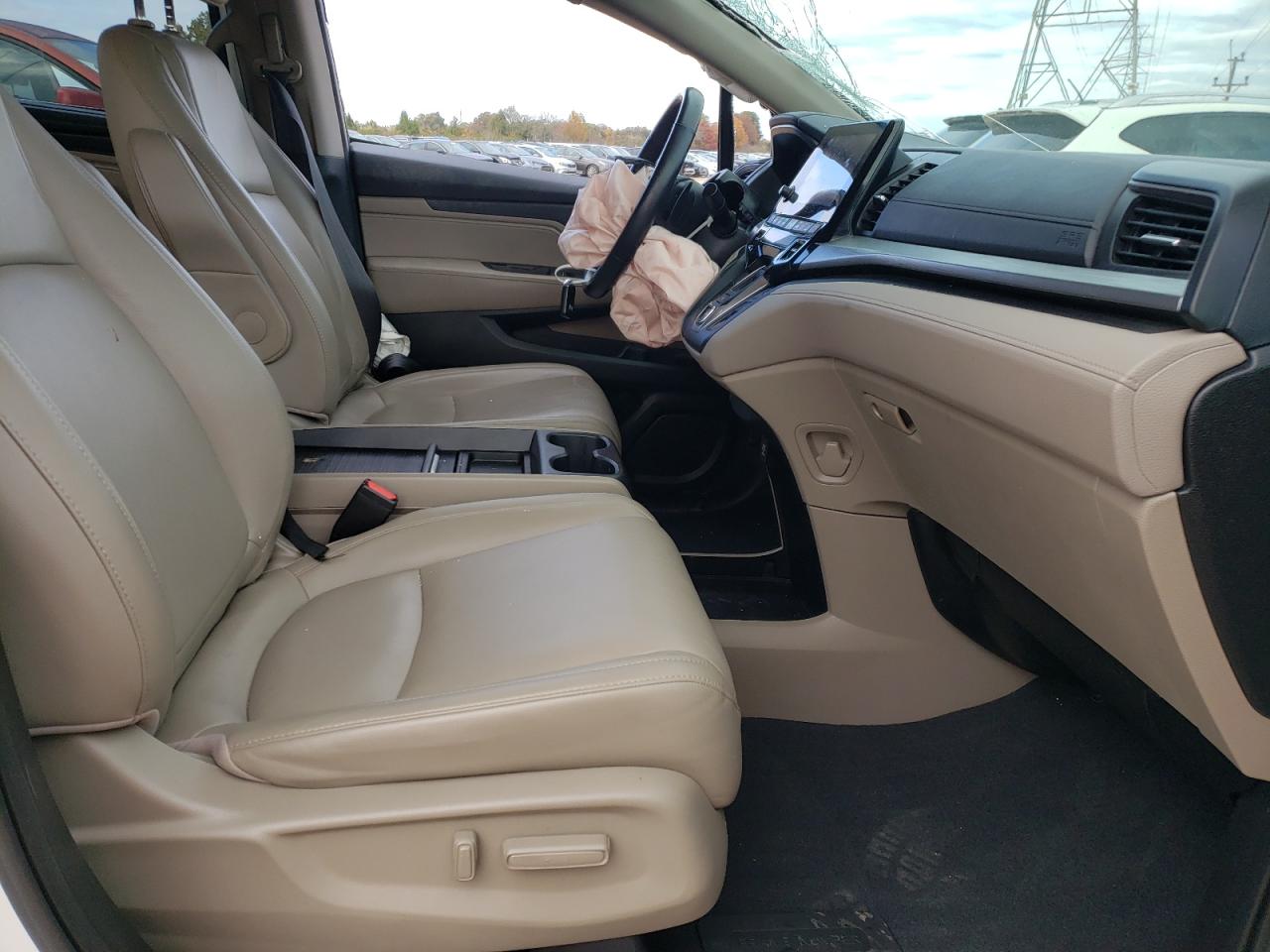 2020 Honda Odyssey VIN 5FNRL6H79LB060092 Copart auction photo, front end / side damage thumbnail 7