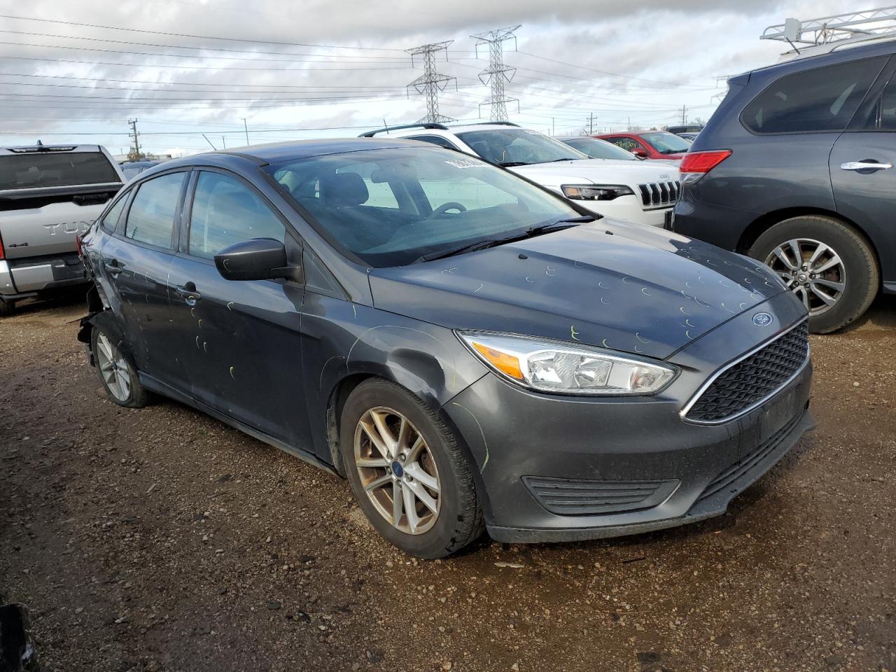 2018 Ford Focus VIN 1FADP3F29JL272608 Copart auction photo, rear end / front end damage thumbnail 4
