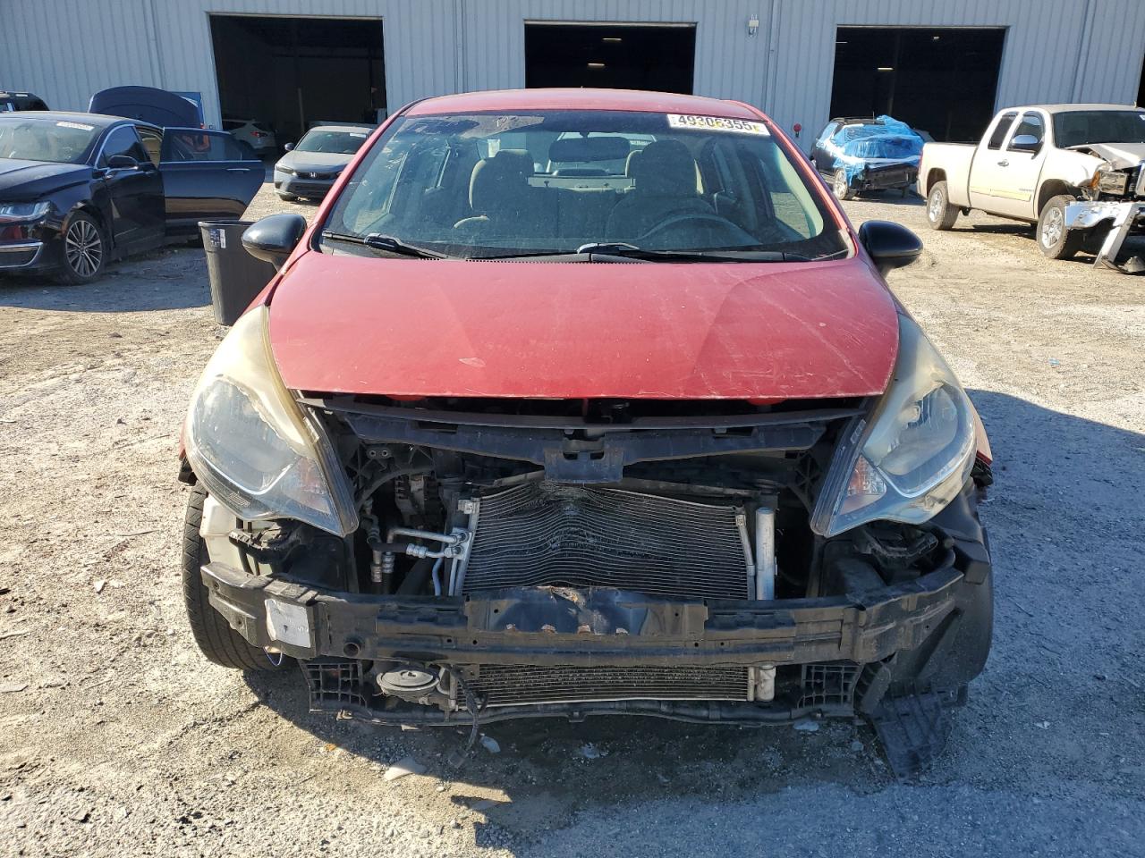 2015 KIA Rio VIN KNADM4A33F6469768 Copart auction photo, front end / rear end damage thumbnail 5