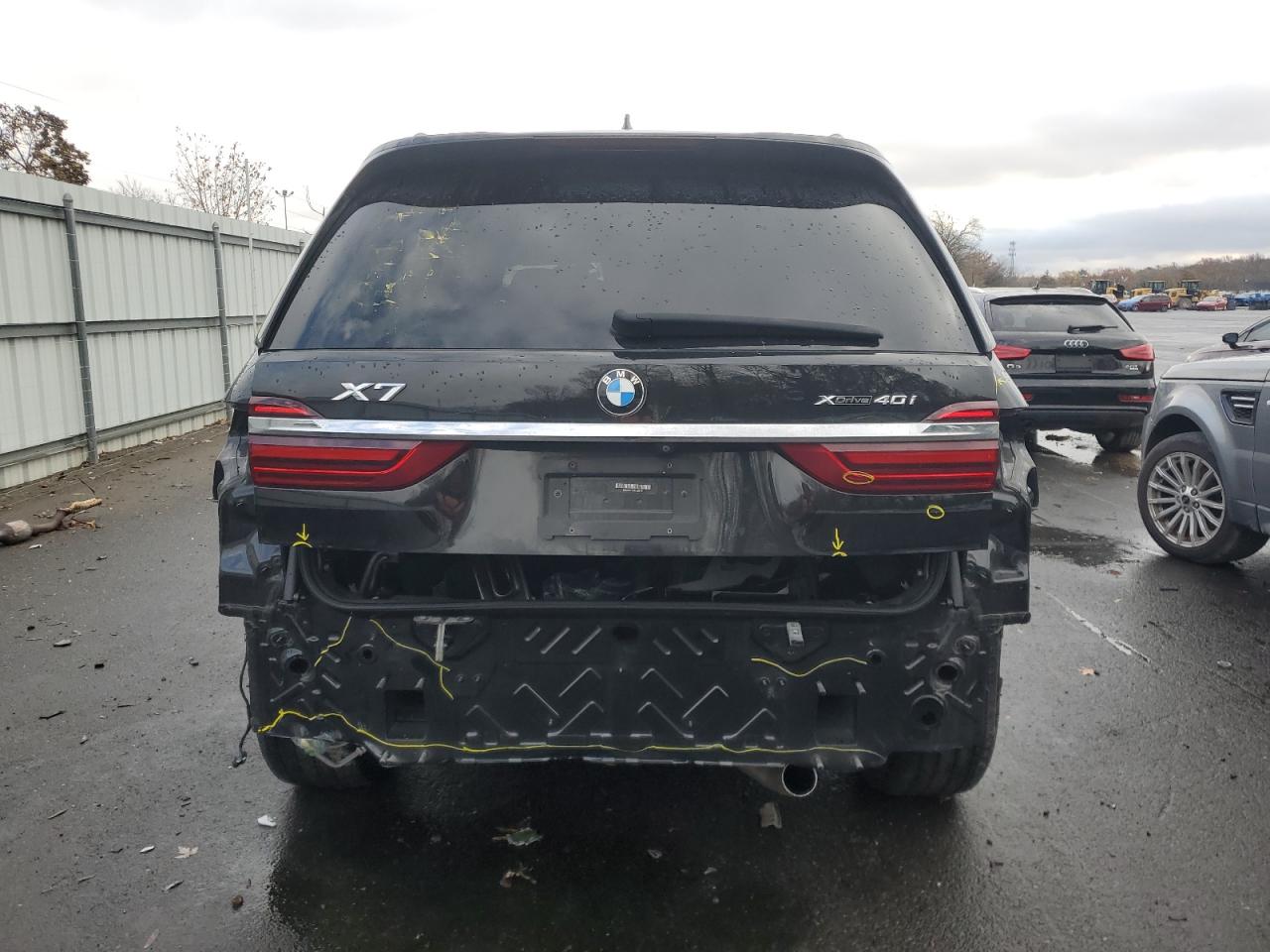 2019 BMW X7 VIN 5UXCW2C52KL081761 Copart auction photo, front end / rear end damage thumbnail 6
