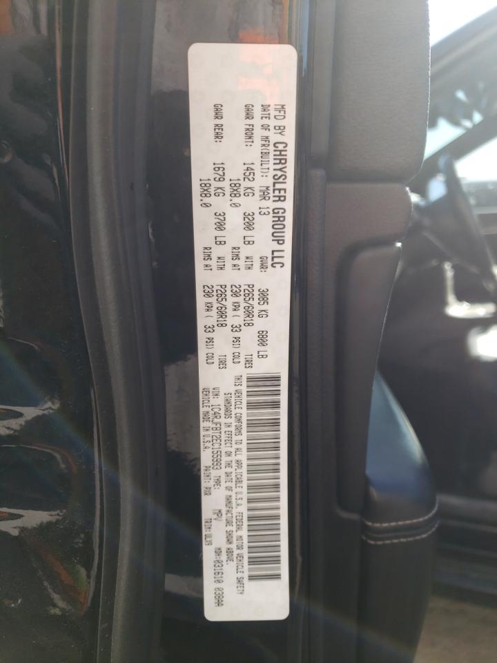 2014 Jeep Grand Cherokee VIN 1C4RJFBT2EC155993 Copart auction photo, front end damage thumbnail 12
