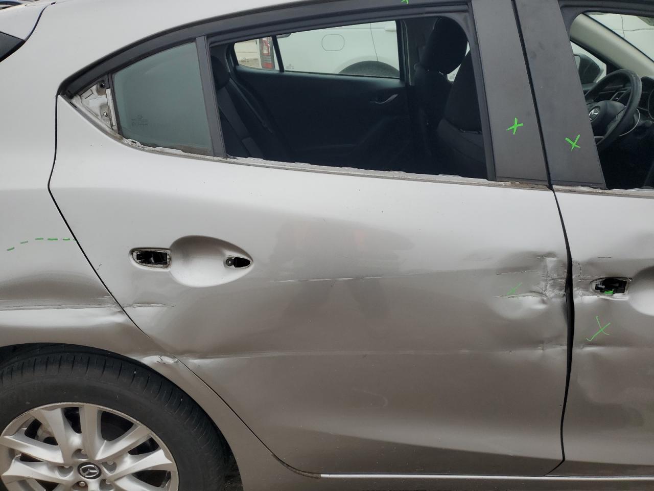 2016 Mazda 3 VIN 3MZBM1K74GM260631 Copart auction photo, side / rear end damage thumbnail 10