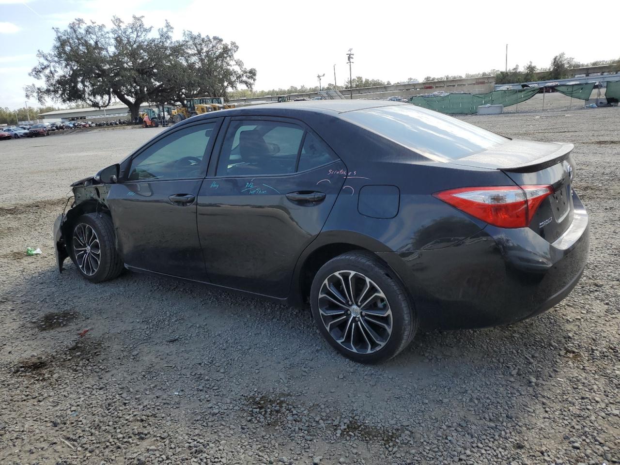 2016 Toyota Corolla VIN 2T1BURHE6GC608767 Copart auction photo, front end / side damage thumbnail 2