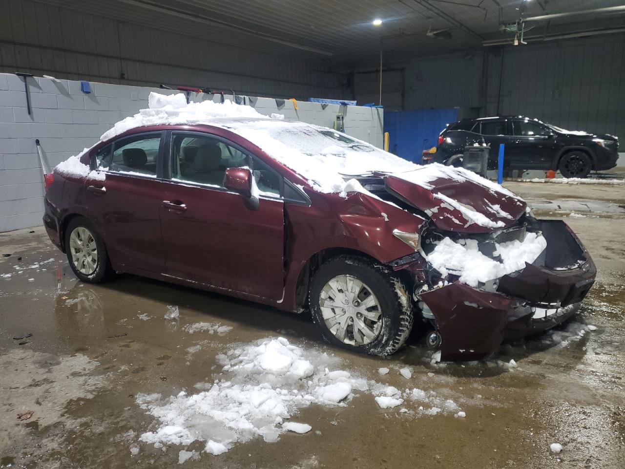 2012 Honda Civic VIN 2HGFB2F58CH512626 Copart auction photo, front end / minor dent/scratches damage thumbnail 4