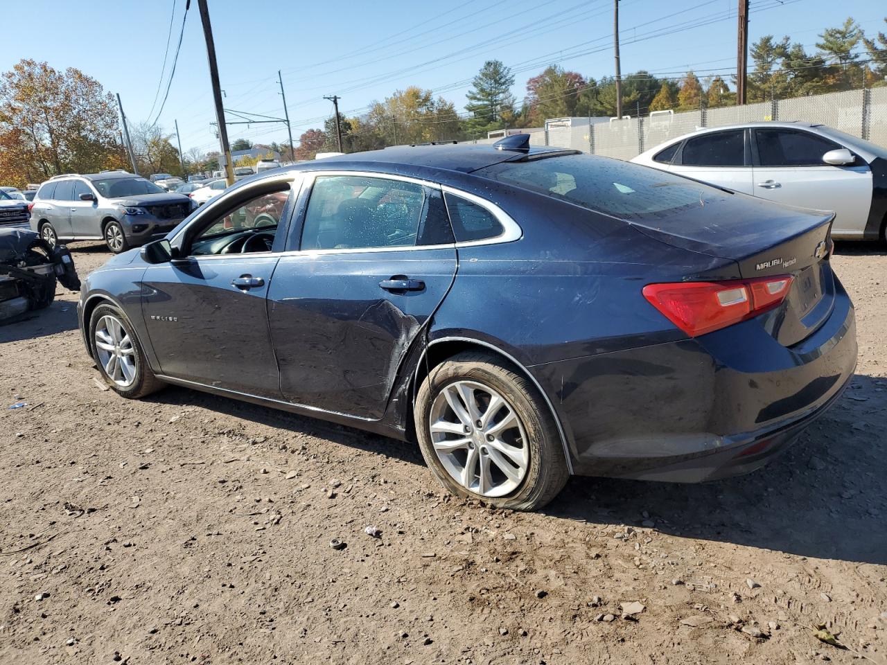 2017 Chevrolet Malibu VIN 1G1ZE5ST0HF126843 Copart auction photo, side damage thumbnail 2