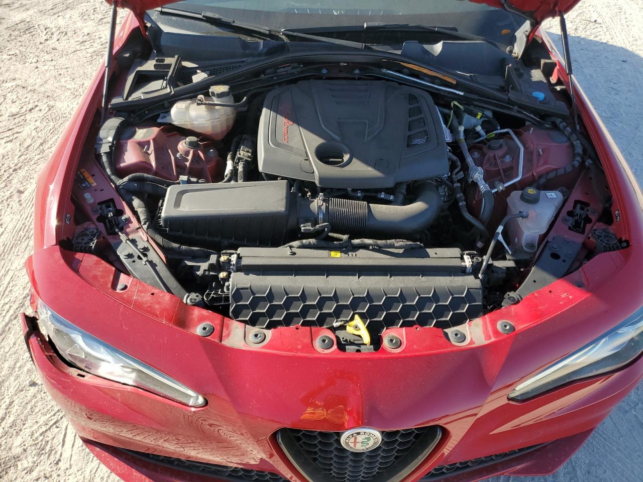 2019 Alfa Romeo Giulia VIN ZARFAMAN4K7609665 Copart auction photo, front end / minor dent/scratches damage thumbnail 11