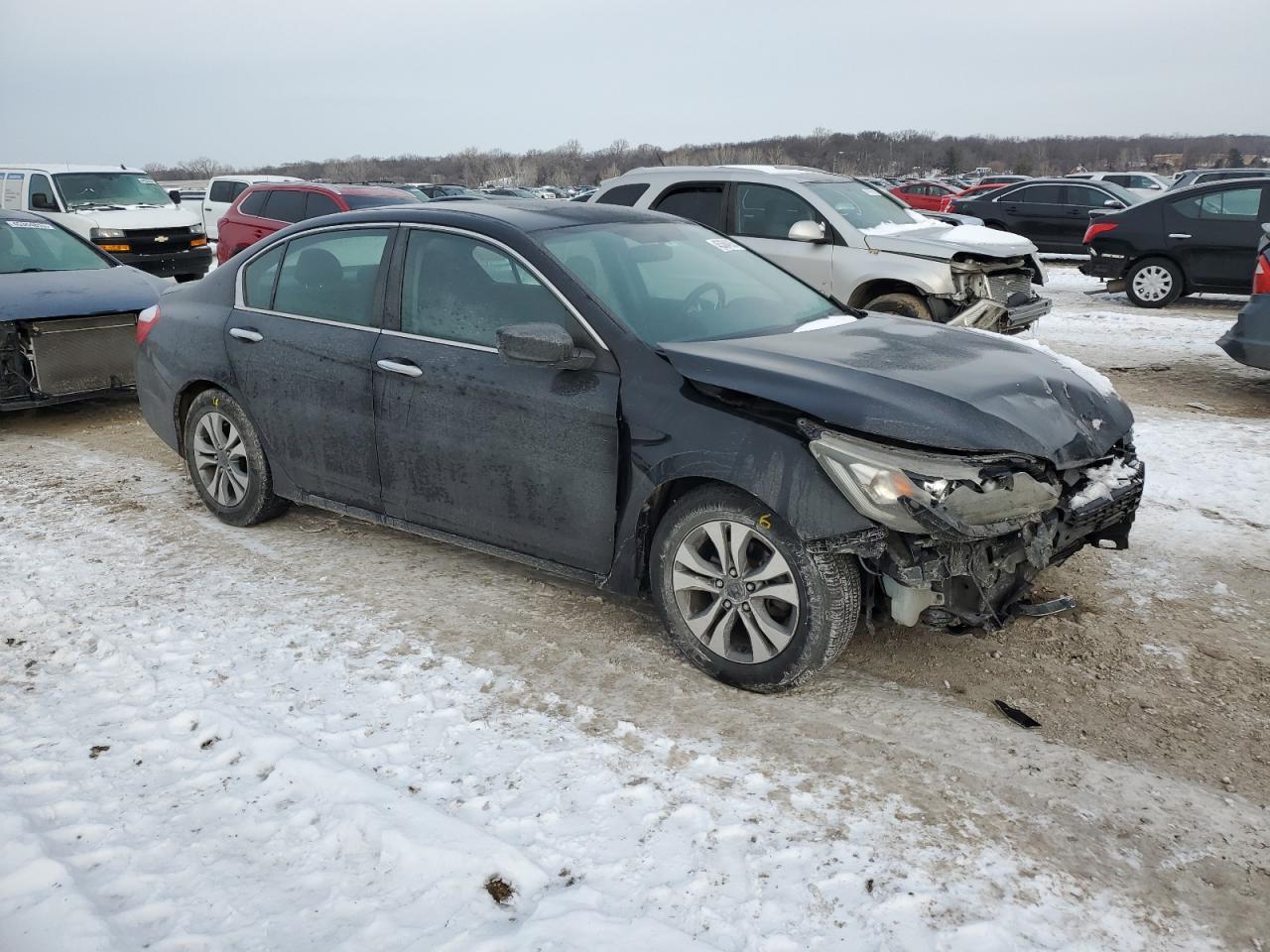 2014 Honda Accord VIN 1HGCR2F33EA098671 Copart auction photo, front end damage thumbnail 4
