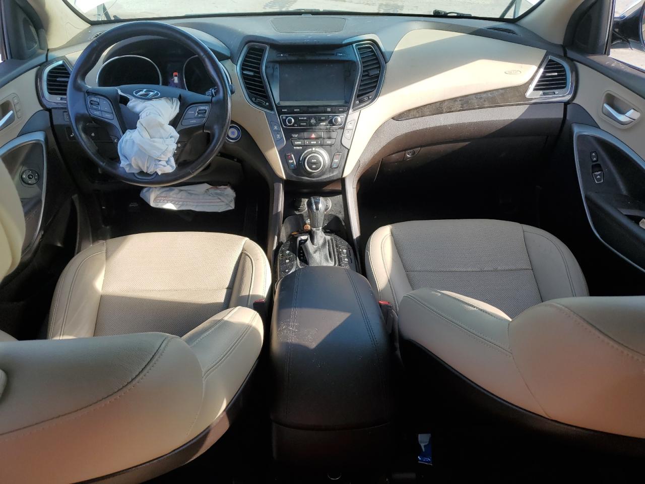 2017 Hyundai Santa Fe VIN 5XYZU3LB2HG463340 Copart auction photo, front end / side damage thumbnail 8
