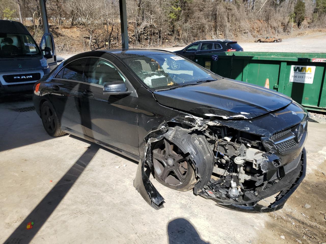 2014 Mercedes-Benz CLA-klasse VIN WDDSJ4EBXEN068426 Copart auction photo, front end damage thumbnail 4