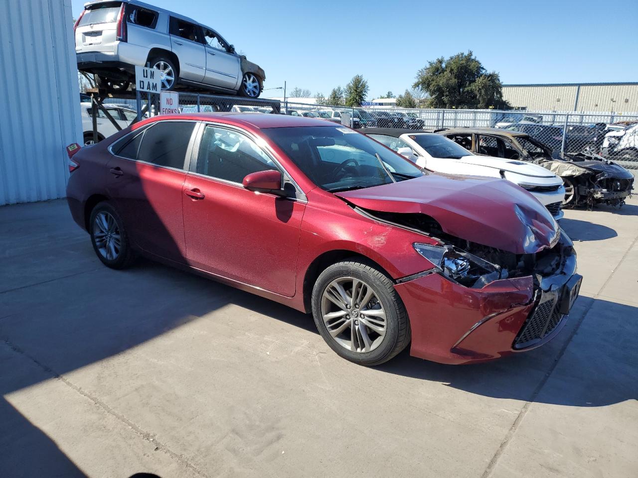 2017 Toyota Camry VIN 4T1BF1FK6HU730601 Copart auction photo, front end damage thumbnail 4