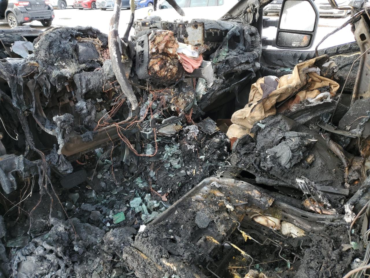2023 Ford F250 VIN 1FT7X2BA2PEC28378 Copart auction photo, burn damage thumbnail 8