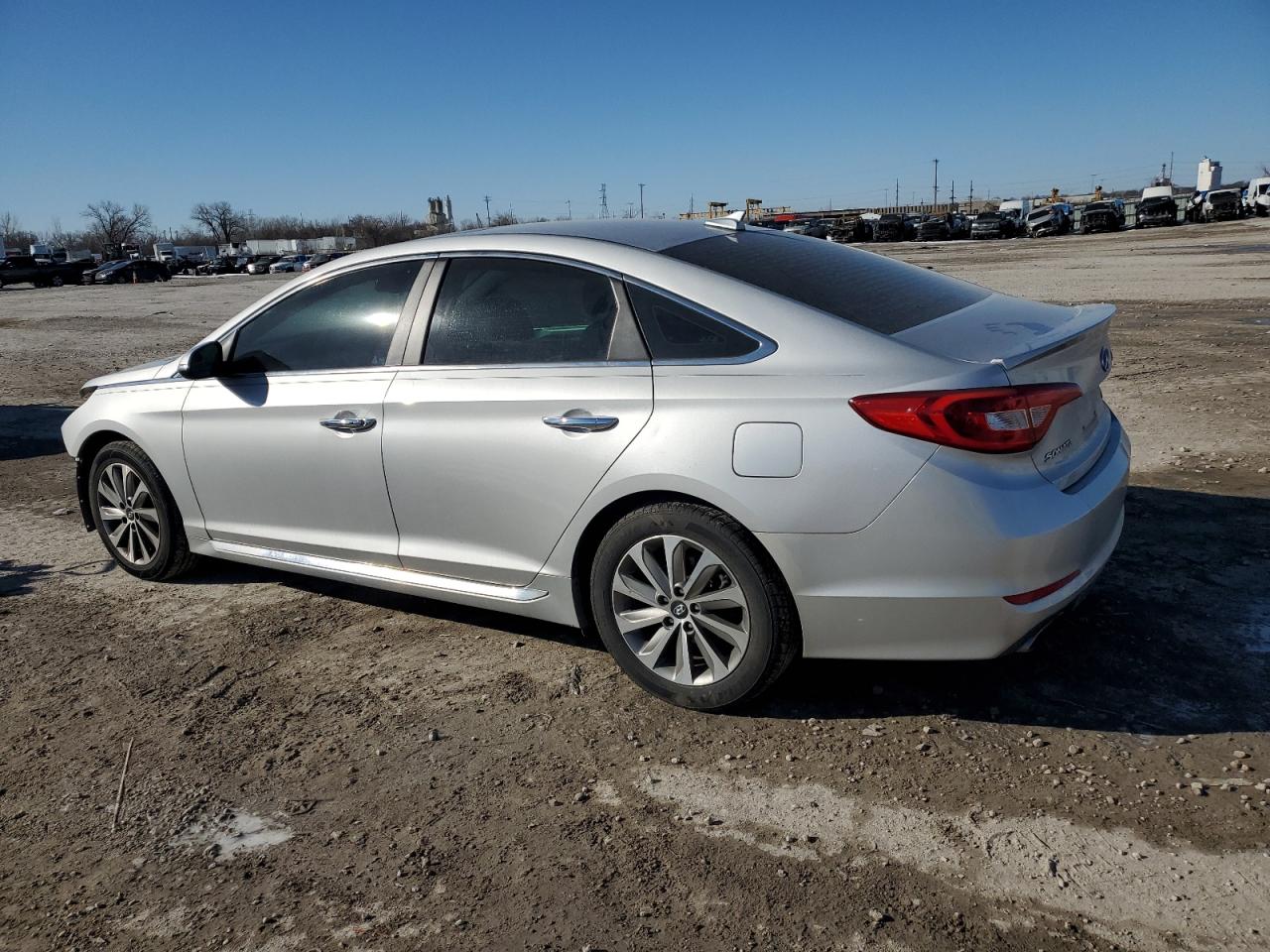 2017 Hyundai Sonata VIN 5NPE34AF5HH523696 Copart auction photo, front end / side damage thumbnail 2