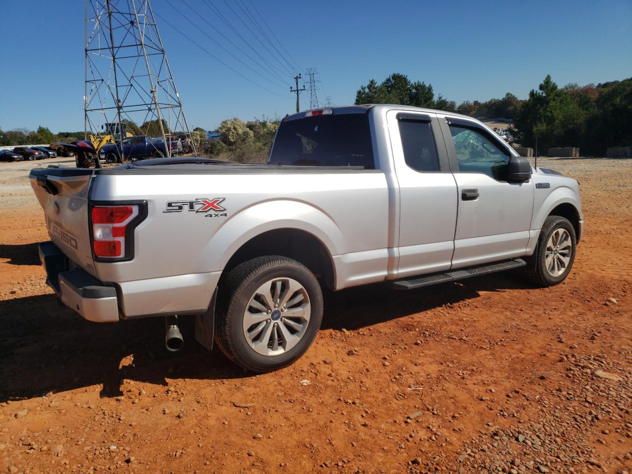 2018 Ford F-150 VIN 1FTEX1EP6JFE73381 Copart auction photo, top/roof / rear end damage thumbnail 3
