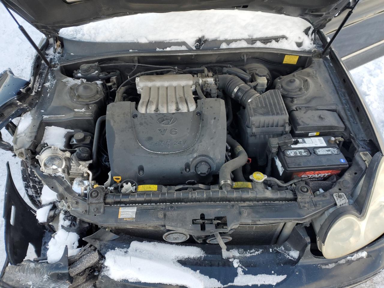 2005 Hyundai Sonata VIN KMHWF35H35A168866 Copart auction photo, front end damage thumbnail 11