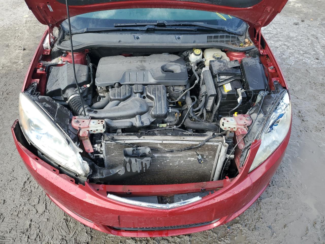 2012 Buick Verano VIN 1G4PR5SK8C4182765 Copart auction photo, front end / side damage thumbnail 11