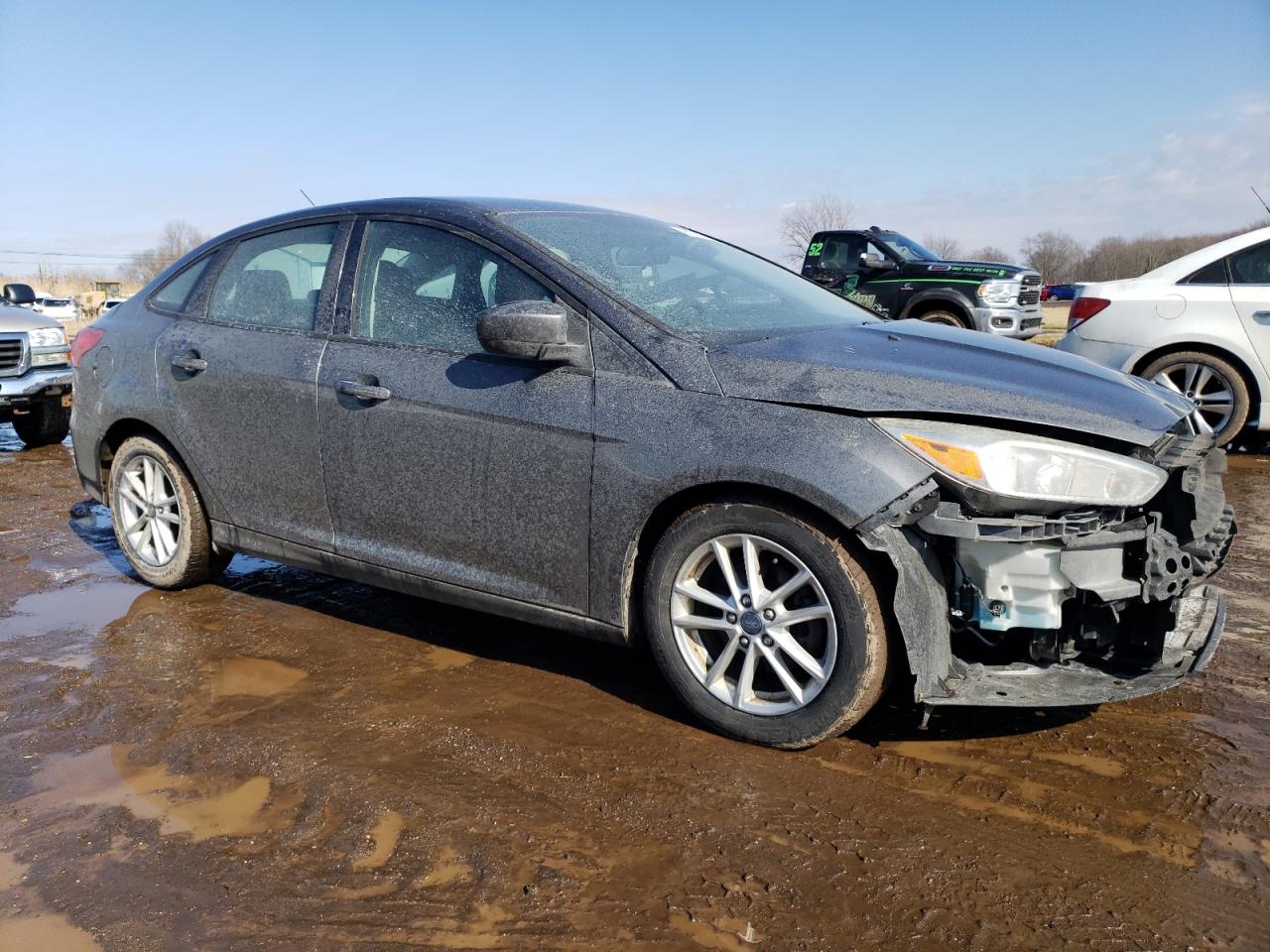 2018 Ford Focus VIN 1FADP3F27JL315102 Copart auction photo, front end damage thumbnail 4