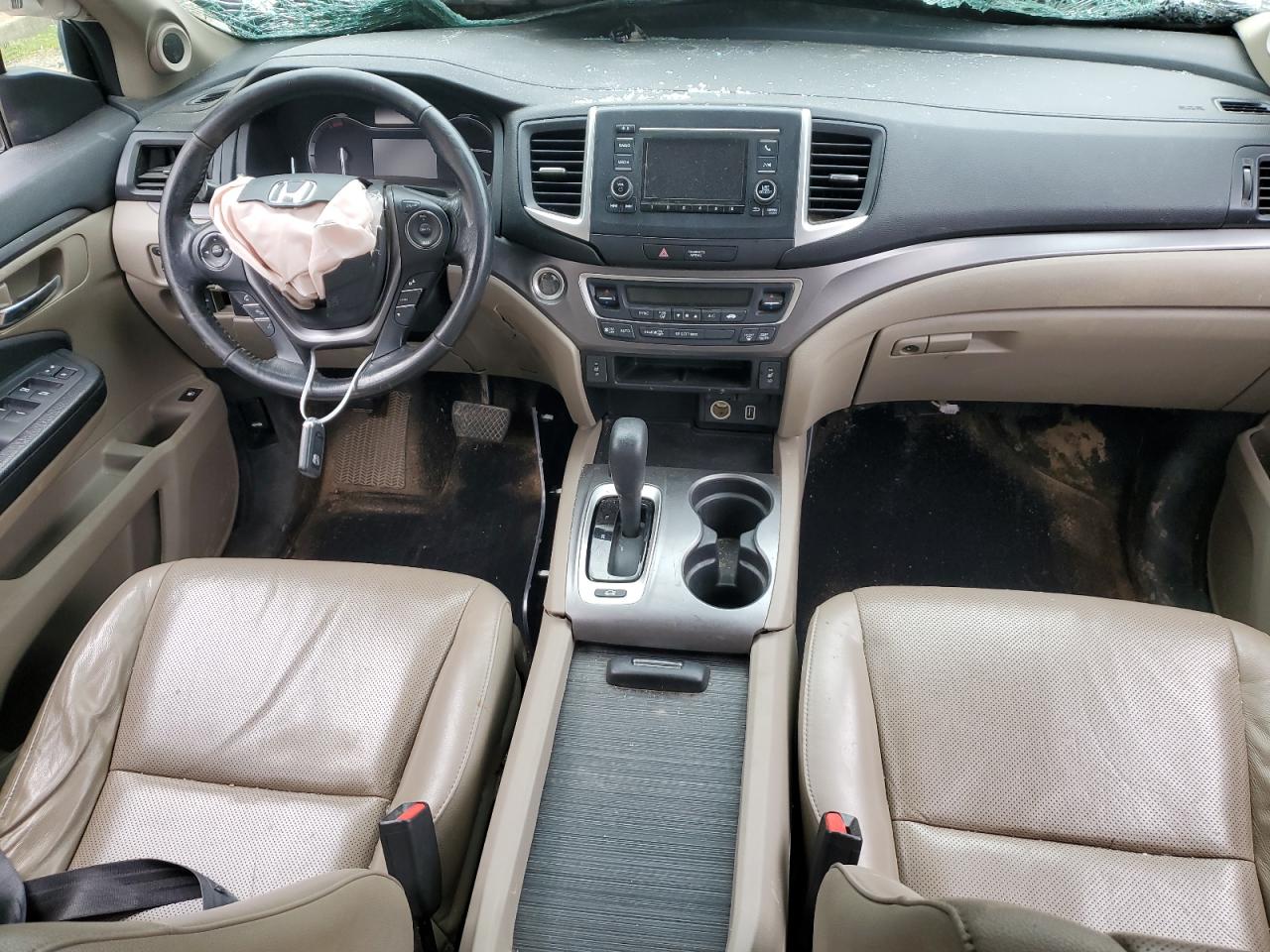 2019 Honda Ridgeline VIN 5FPYK3F53KB033541 Copart auction photo, front end / side damage thumbnail 8