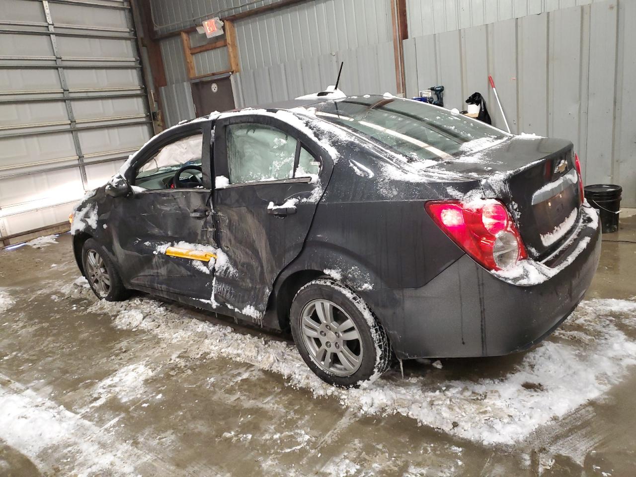 2015 Chevrolet Sonic VIN 1G1JC5SH8F4186098 Copart auction photo, side damage thumbnail 2