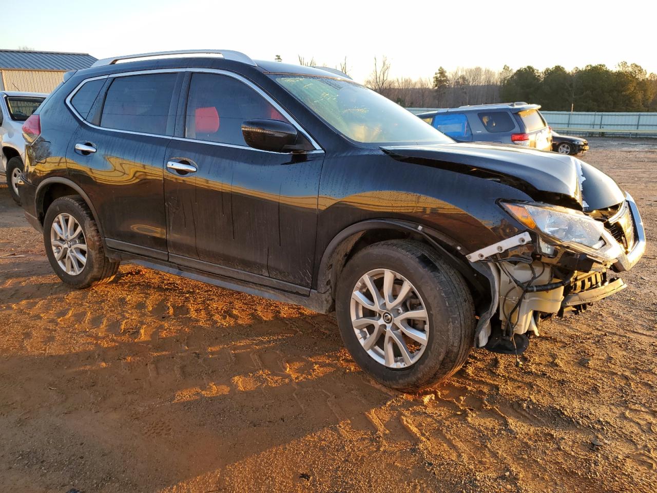 2017 Nissan Rogue VIN KNMAT2MV4HP574455 Copart auction photo, all over / undercarriage damage thumbnail 4