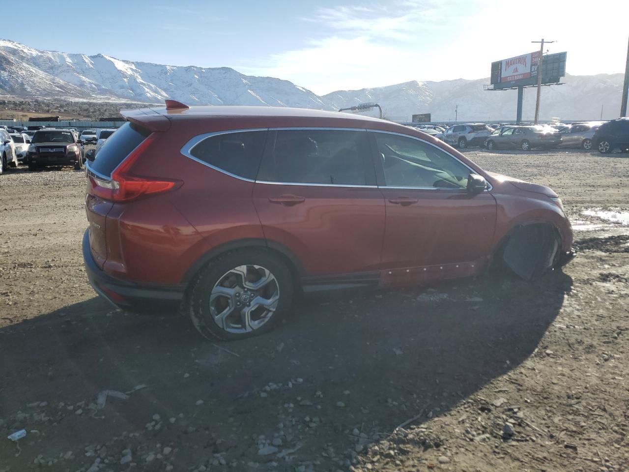 2019 Honda CR-V VIN 5J6RW2H58KL003502 Copart auction photo, front end / side damage thumbnail 3
