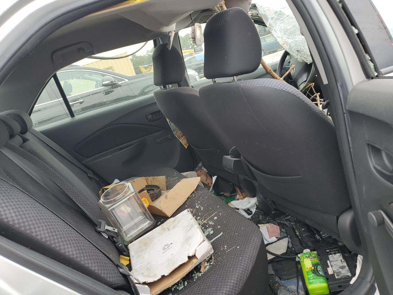 2008 Toyota Yaris VIN JTDBT923981218942 Copart auction photo, all over damage thumbnail 10