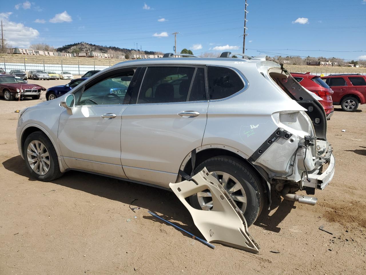 2018 Buick Envision VIN LRBFX2SA5JD052319 Copart auction photo, rear end / side damage thumbnail 2