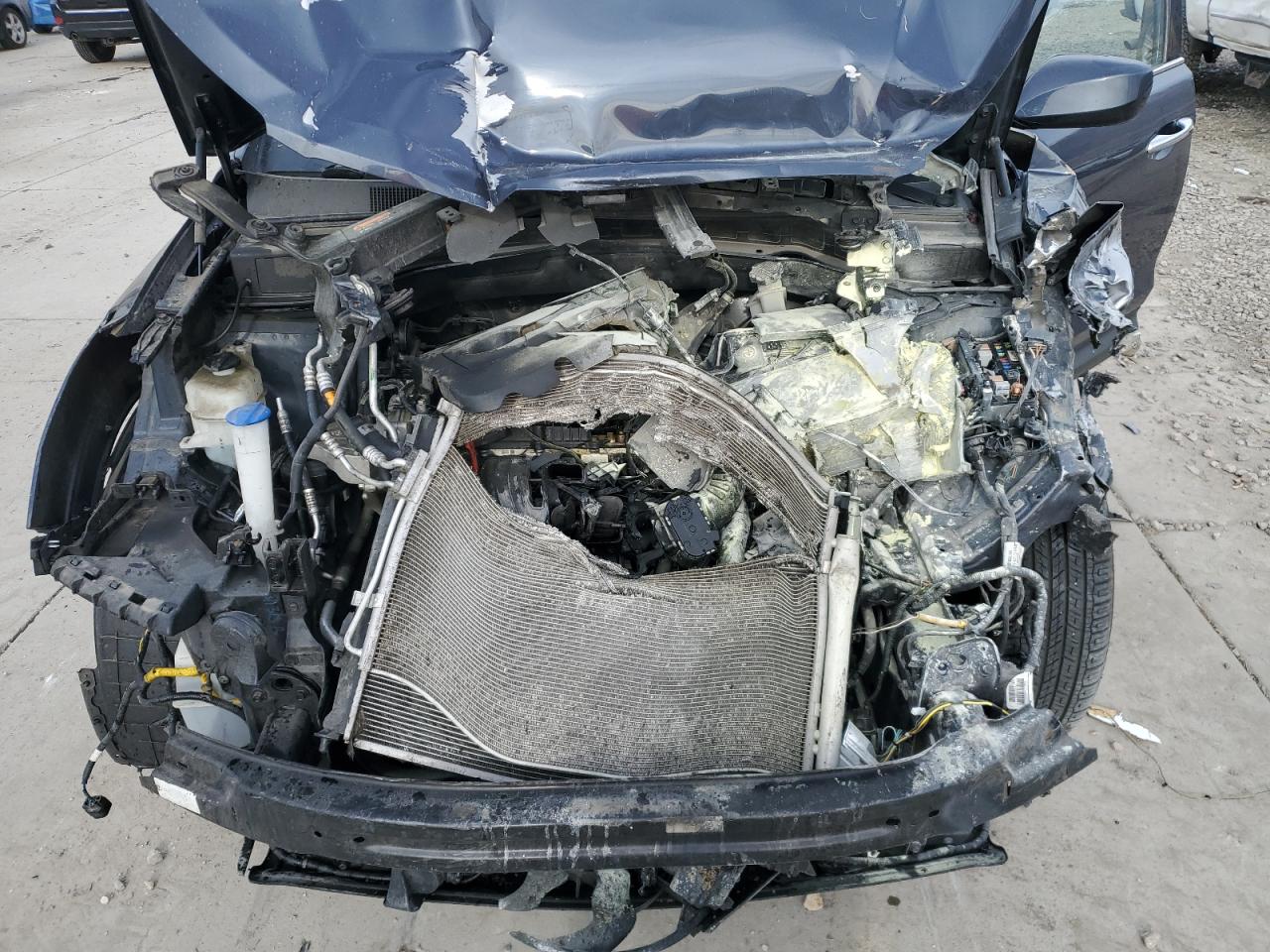 2017 Hyundai Santa Fe VIN 5NMZU3LB2HH038447 Copart auction photo, front end / side damage thumbnail 12