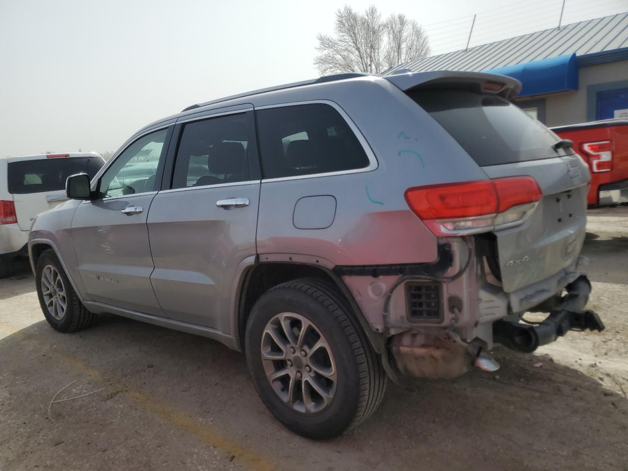 2014 Jeep Grand Cherokee VIN 1C4RJFCG4EC326325 Copart auction photo, frame damage / rear end damage thumbnail 2