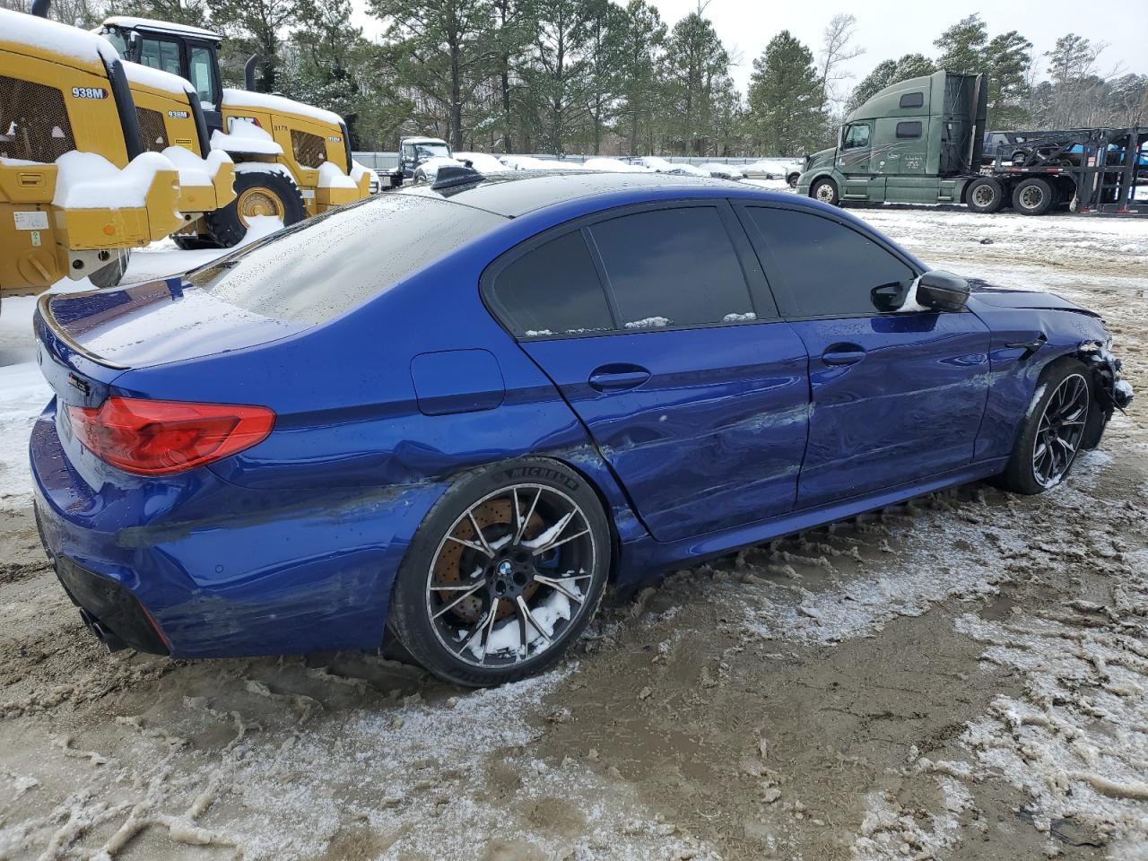 2019 BMW M5 VIN WBSJF0C57KB446785 Copart auction photo, all over damage thumbnail 3