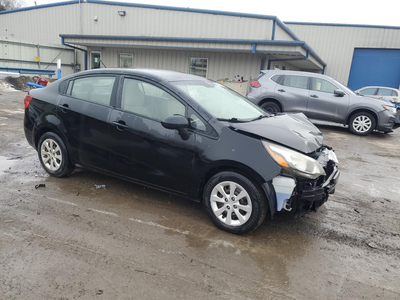 2013 KIA Rio VIN KNADM4A33D6230976 Copart auction photo, front end damage thumbnail 4