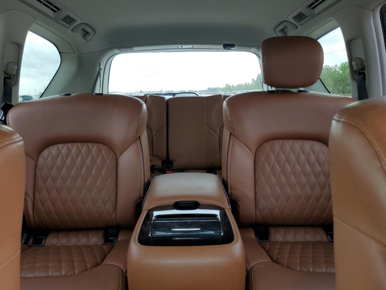 2019 Infiniti QX80 VIN JN8AZ2NFXK9685856 Copart auction photo, top/roof / front end damage thumbnail 10