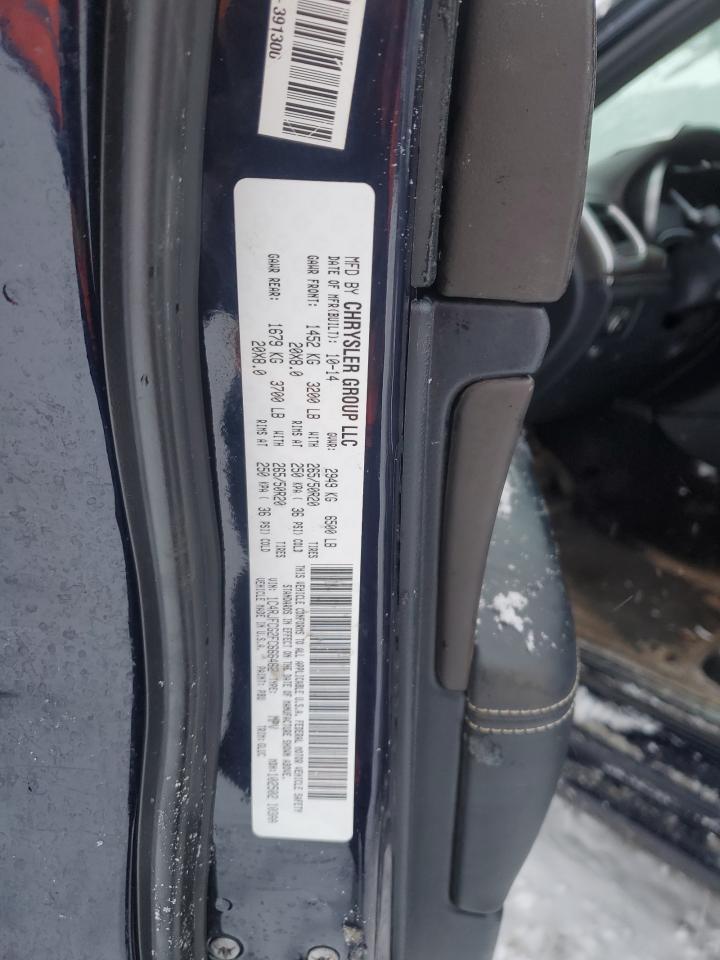 2015 Jeep Grand Cherokee VIN 1C4RJFCG2FC666462 Copart auction photo, all over damage thumbnail 16