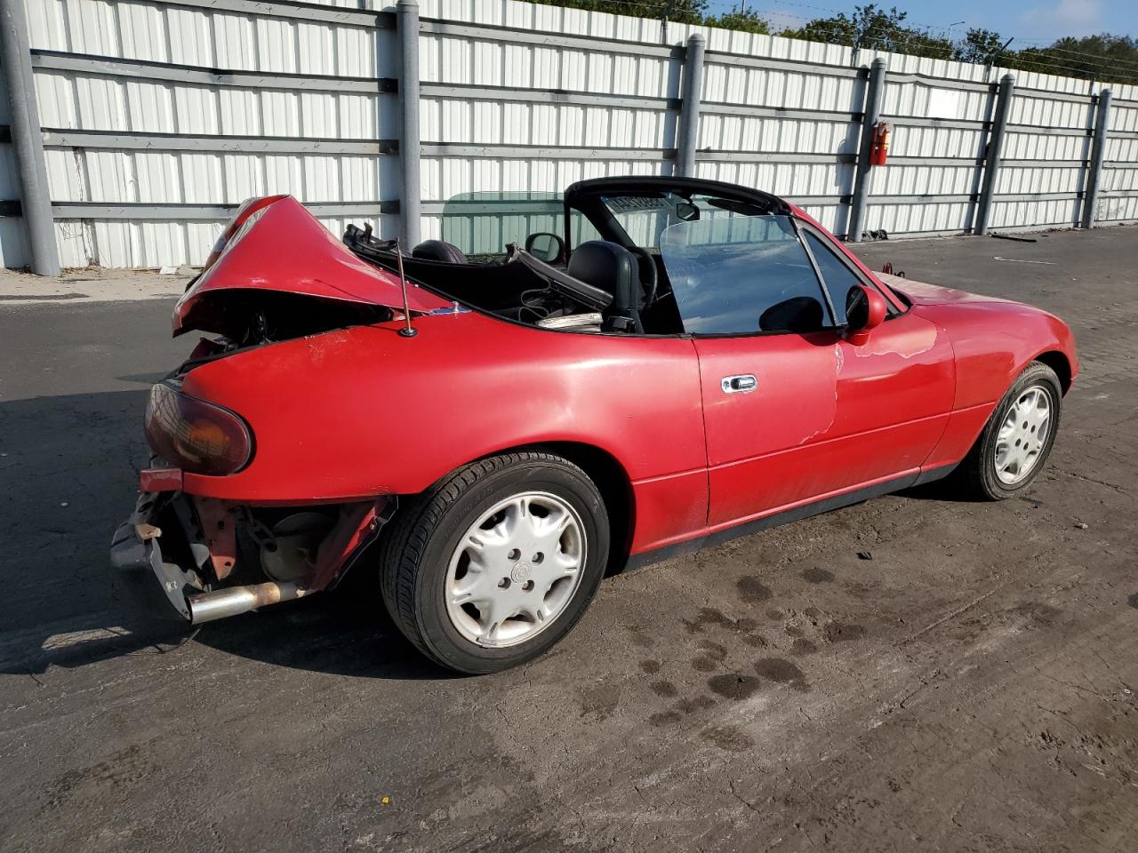 1993 Mazda MX-5 VIN JM1NA351XP0406934 Copart auction photo, rear end damage thumbnail 3