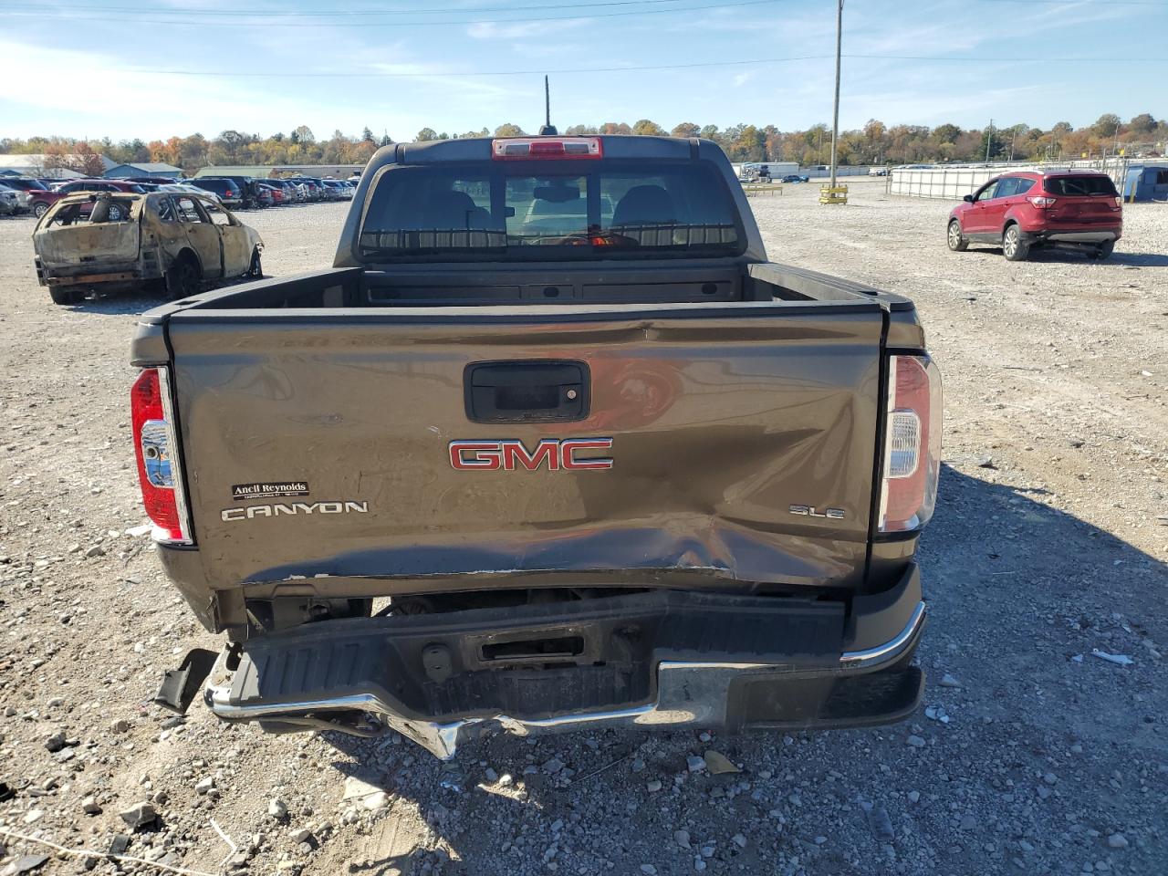 2015 GMC Canyon VIN 1GTG6BE31F1228457 Copart auction photo, rear end damage thumbnail 6