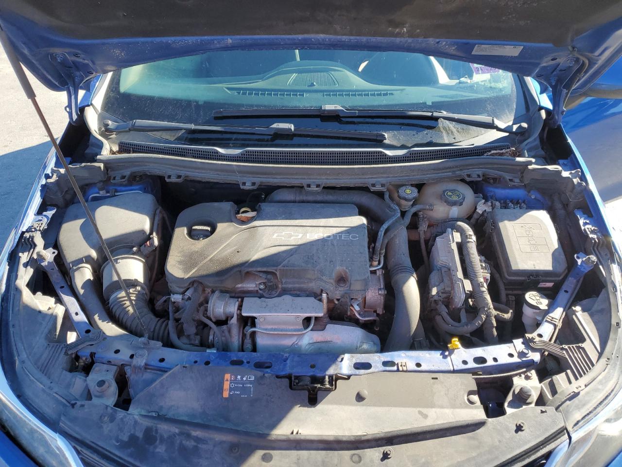 2017 Chevrolet Cruze VIN 3G1BE6SM0HS573801 Copart auction photo, front end / undercarriage damage thumbnail 13
