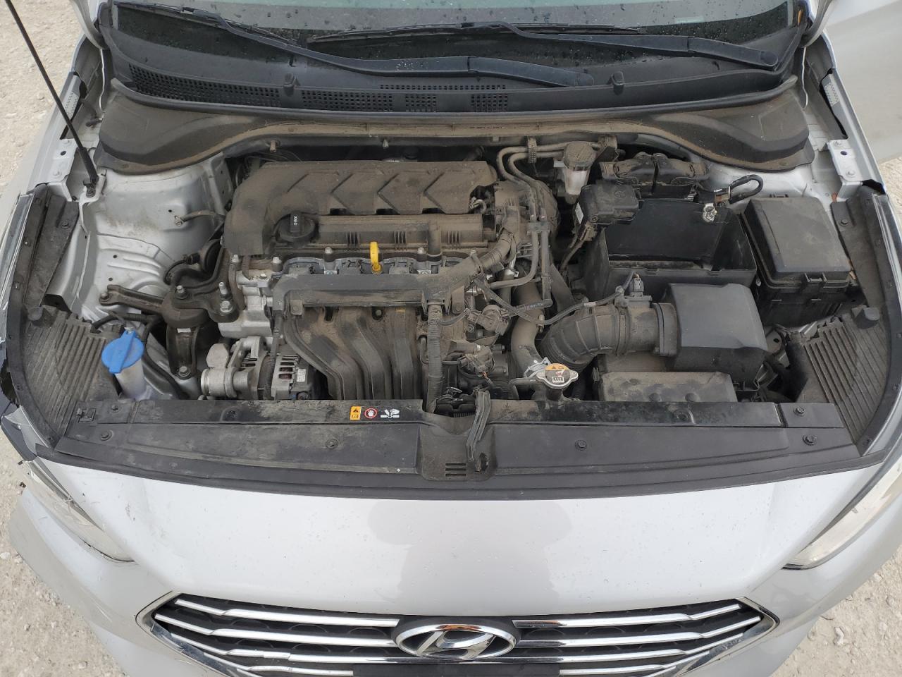2021 Hyundai Accent VIN 3KPC24A67ME135247 Copart auction photo, front end / side damage thumbnail 12