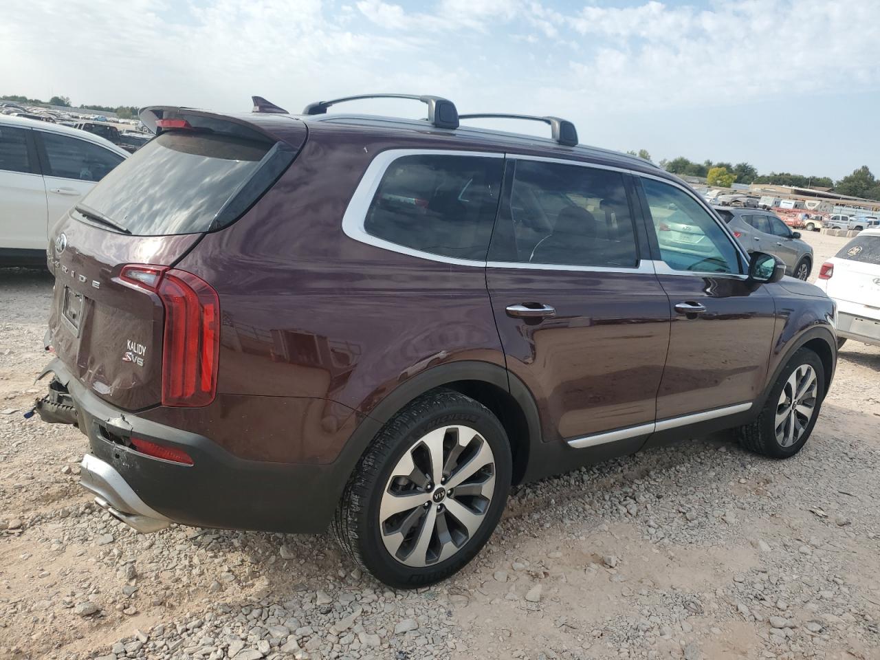 2020 KIA Telluride VIN 5XYP6DHC2LG064736 Copart auction photo, rear end / minor dent/scratches damage thumbnail 3