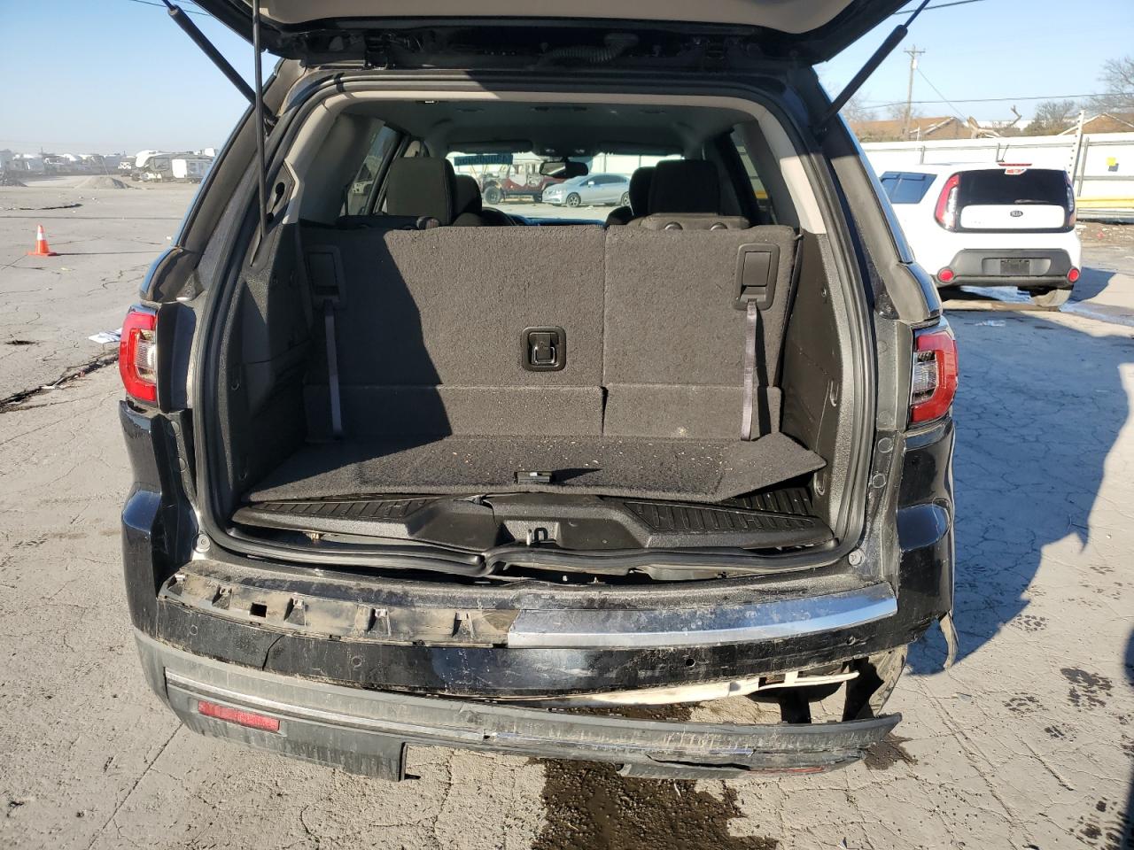 2014 GMC Acadia VIN 1GKKRPKD2EJ336892 Copart auction photo, rear end / top/roof damage thumbnail 6