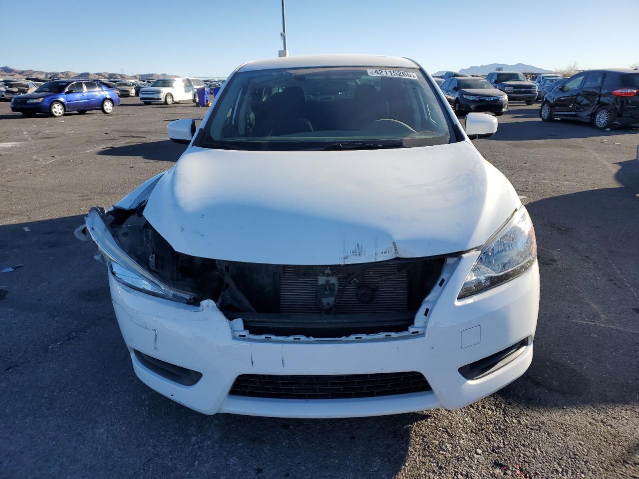 2015 Nissan Sentra VIN 3N1AB7APXFY332063 Copart auction photo, front end damage thumbnail 5