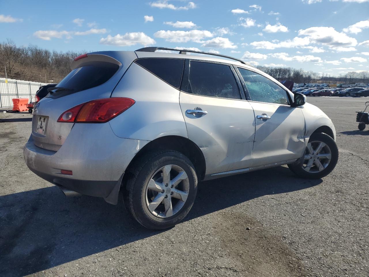 2009 Nissan Murano VIN JN8AZ18UX9W031732 Copart auction photo, undercarriage / side damage thumbnail 3