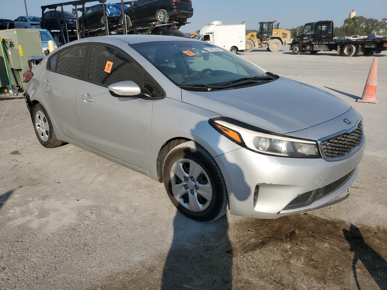 2017 KIA Forte VIN 3KPFK4A74HE038308 Copart auction photo, rear end / side damage thumbnail 4