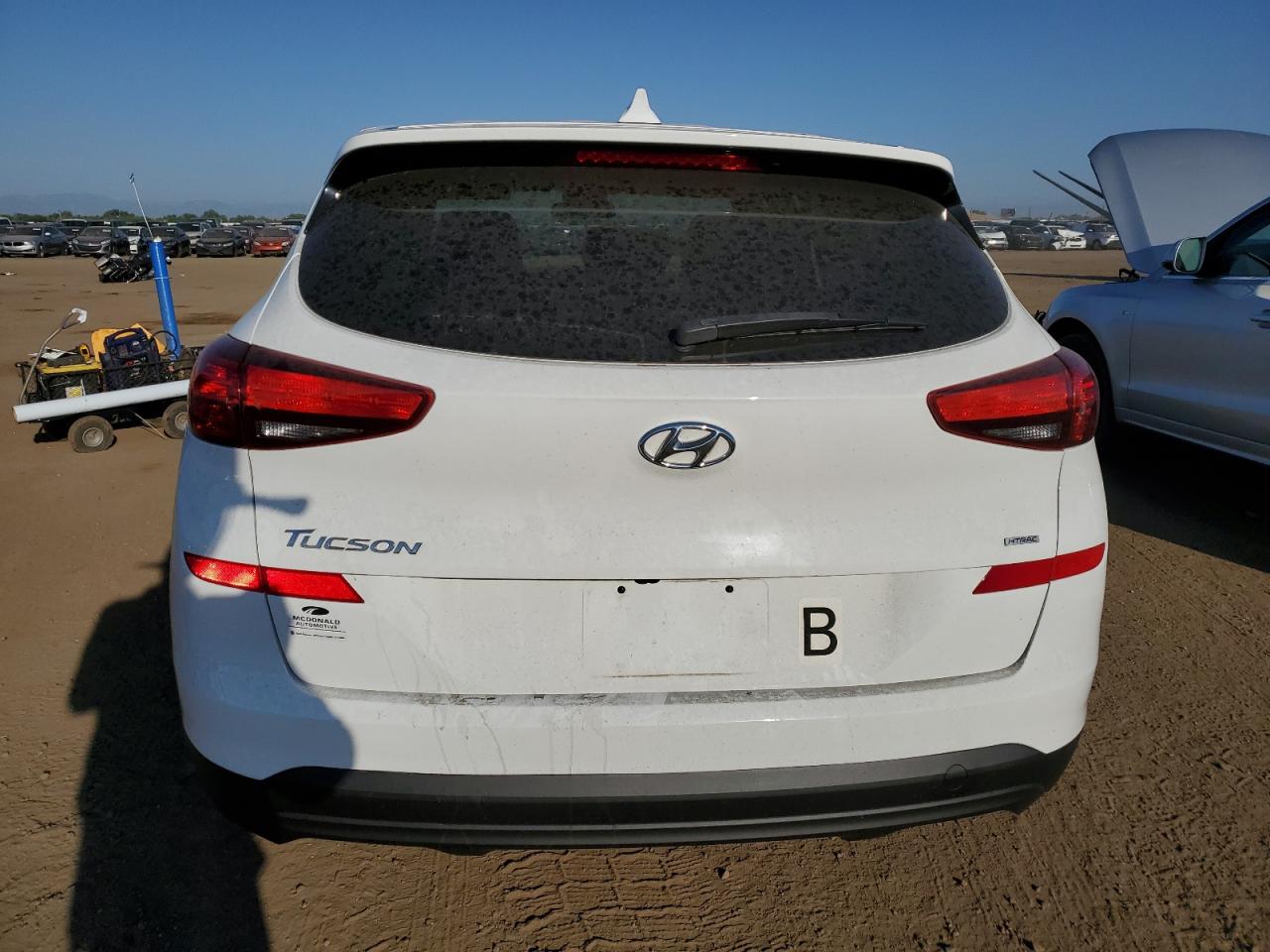 2020 Hyundai Tucson VIN KM8J2CA47LU170057 Copart auction photo, vandalism damage thumbnail 6