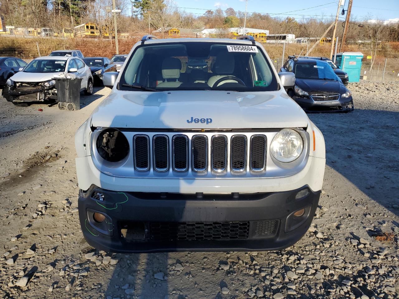 2015 Jeep Renegade VIN ZACCJBDT0FPB61175 Copart auction photo, front end damage thumbnail 5