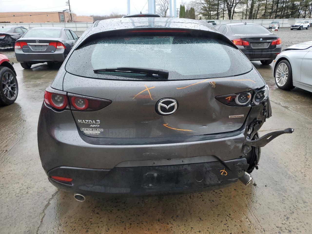 2021 Mazda 3 VIN JM1BPBLL8M1338901 Copart auction photo, rear end / minor dent/scratches damage thumbnail 6