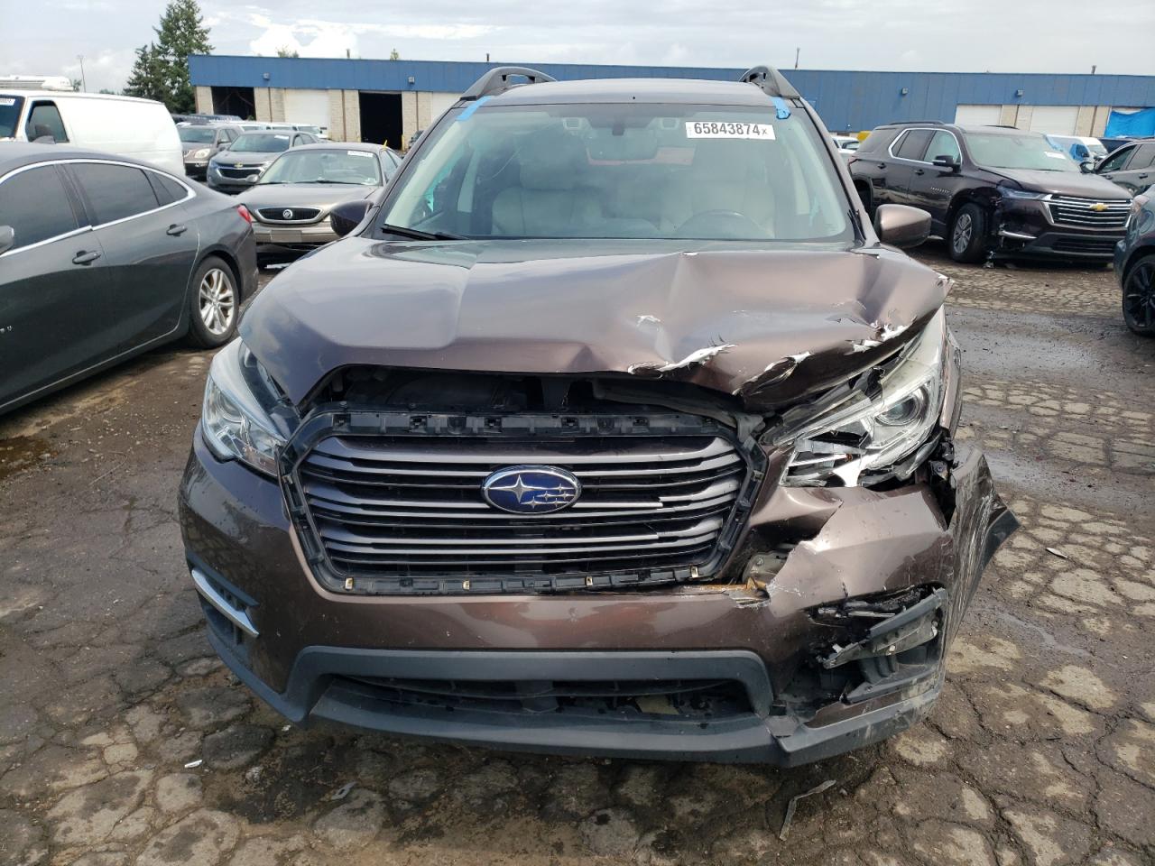 2019 Subaru Ascent VIN 4S4WMACD3K3434865 Copart auction photo, front end damage thumbnail 5