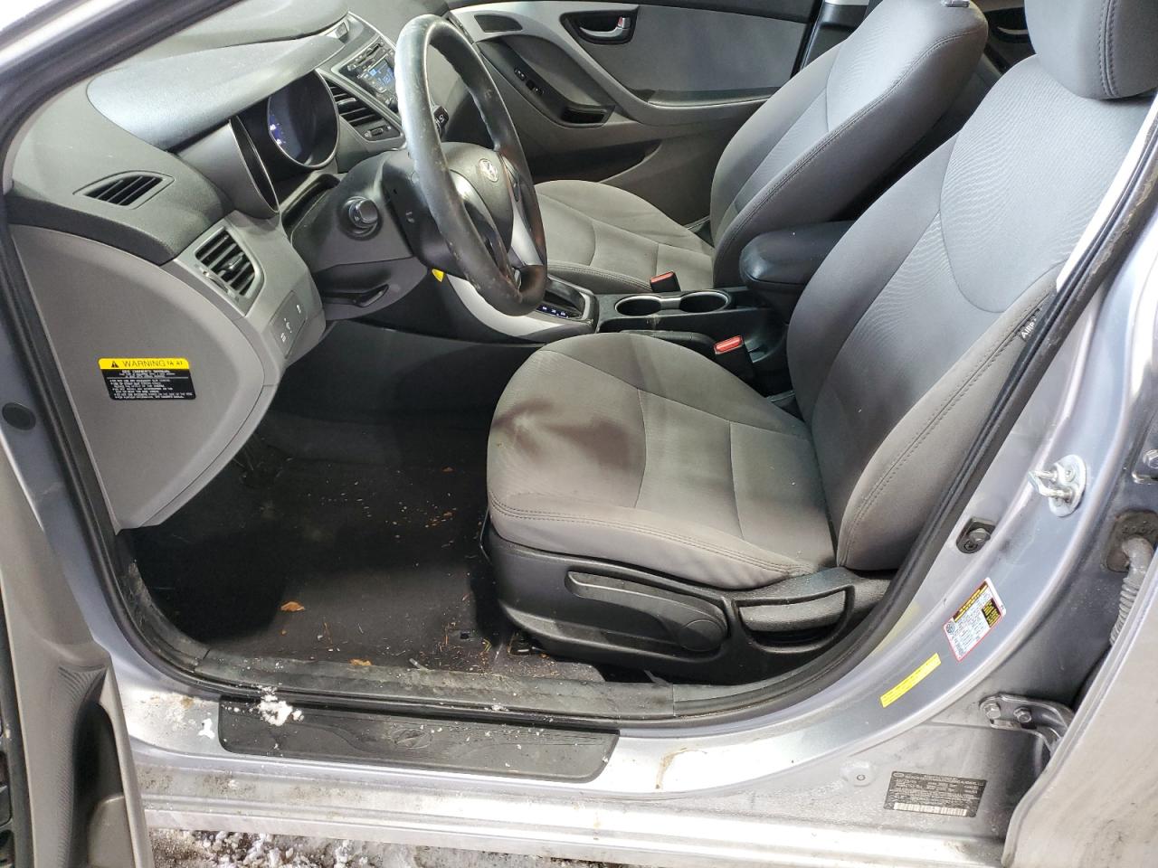 2016 Hyundai Elantra VIN 5NPDH4AE5GH731824 Copart auction photo, front end / side damage thumbnail 7