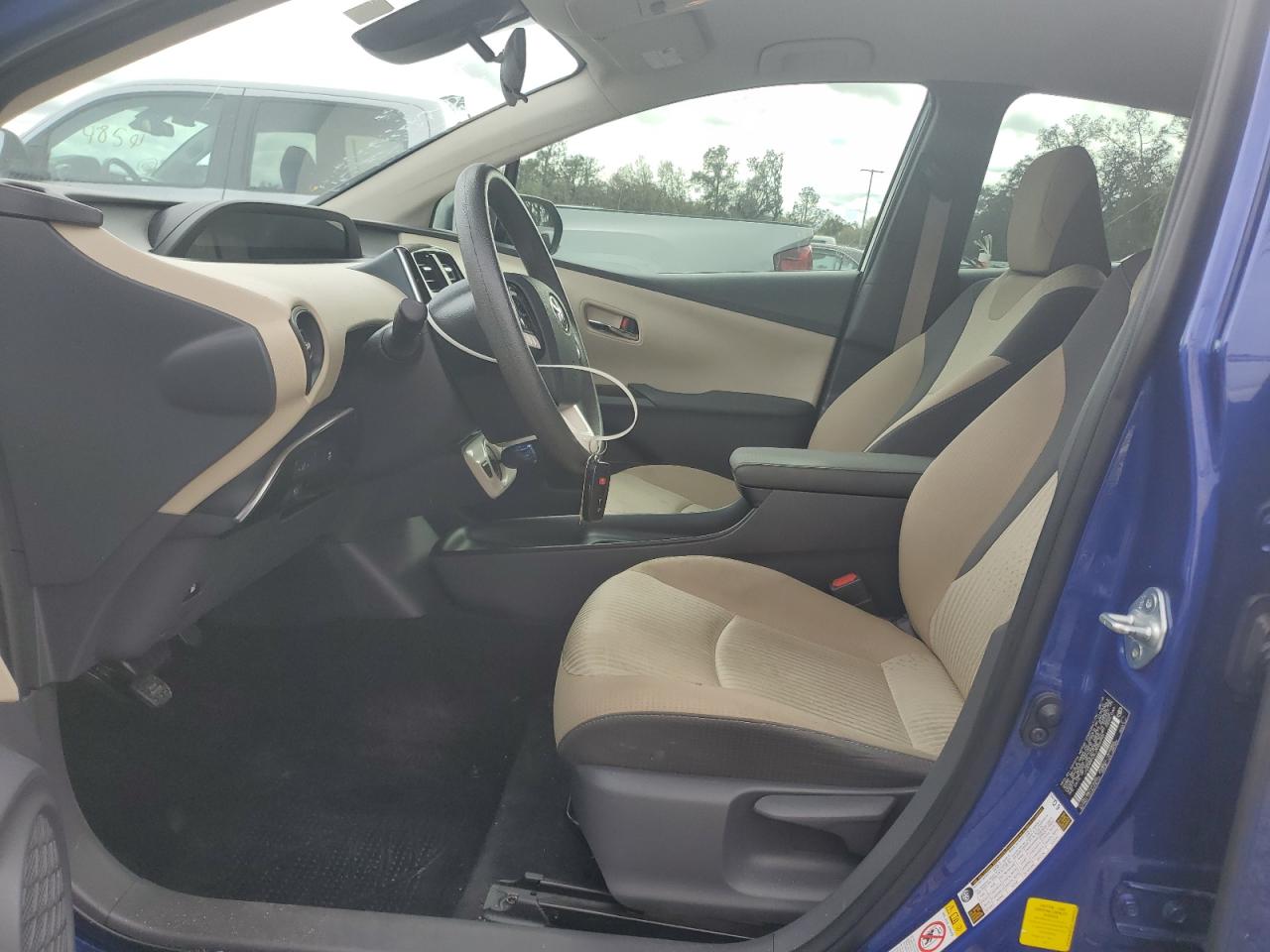 2018 Toyota Prius VIN JTDKARFUXJ3065992 Copart auction photo, front end / rear end damage thumbnail 7
