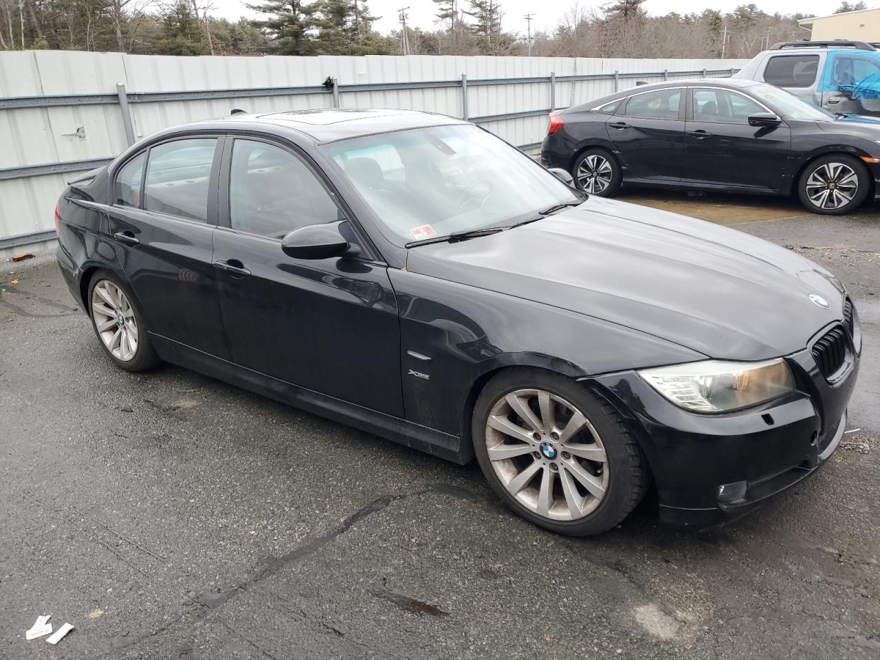 2011 BMW 3er VIN WBAPK5C53BA662260 Copart auction photo, rear end / side damage thumbnail 4