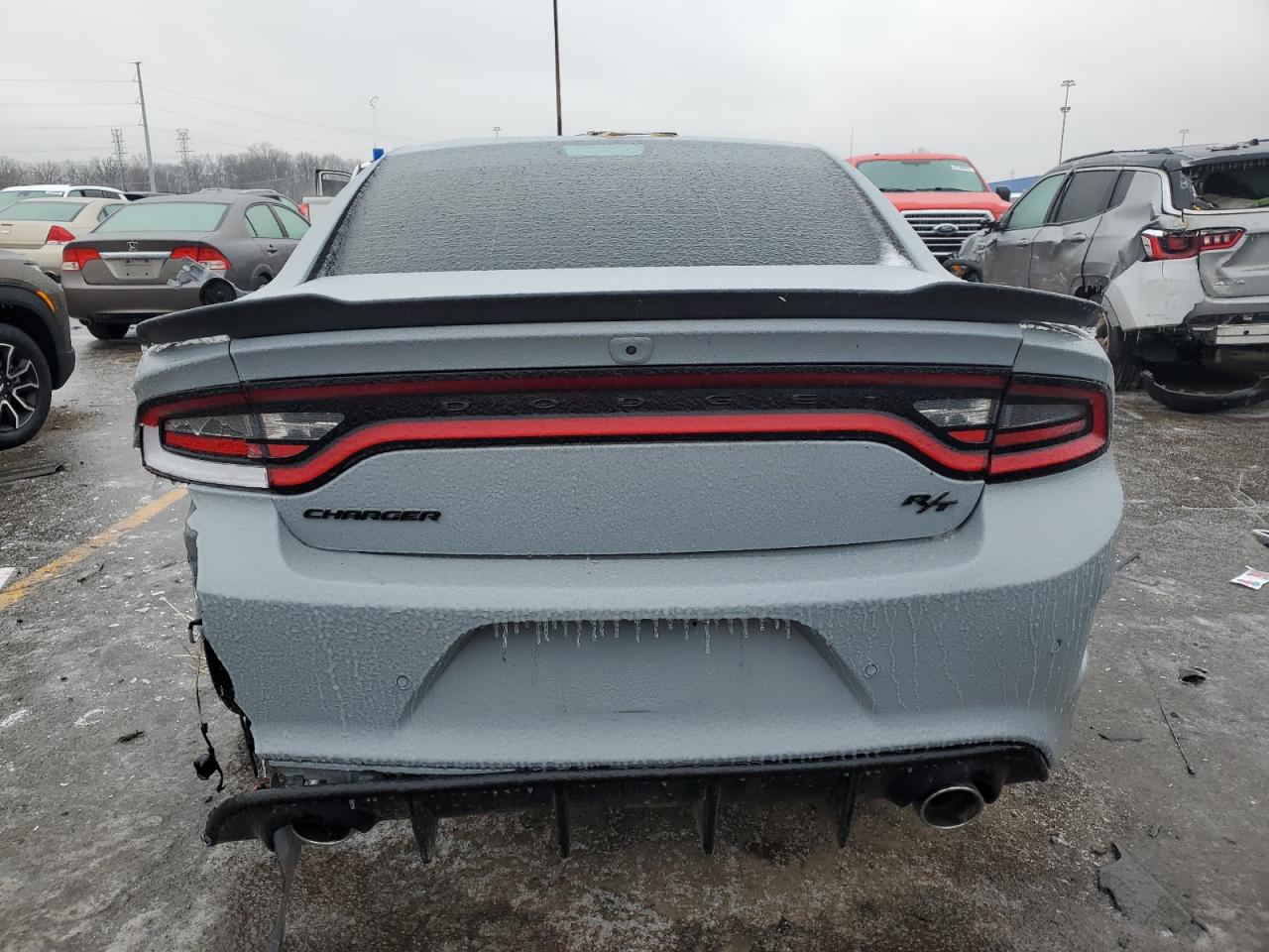 2021 Dodge Charger VIN 2C3CDXCT3MH653590 Copart auction photo, rollover / all over damage thumbnail 6