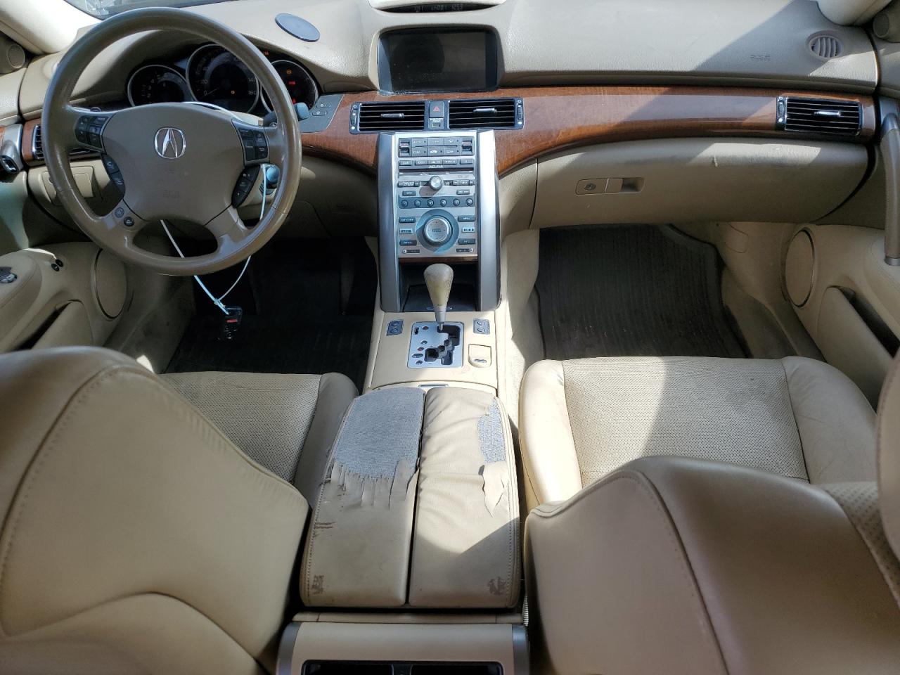 2005 Acura RL VIN JH4KB16585C005236 Copart auction photo, front end / rear end damage thumbnail 8